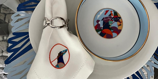 Porcelain to napkins: Custom embroidery magic
