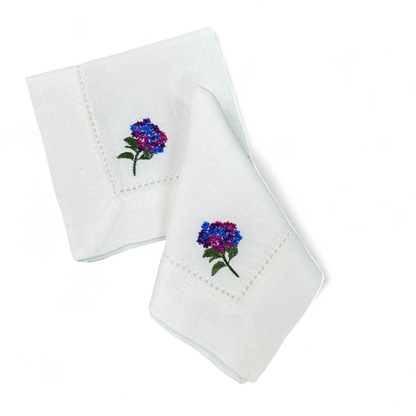 Set Cocktail Hydrangea Napkin