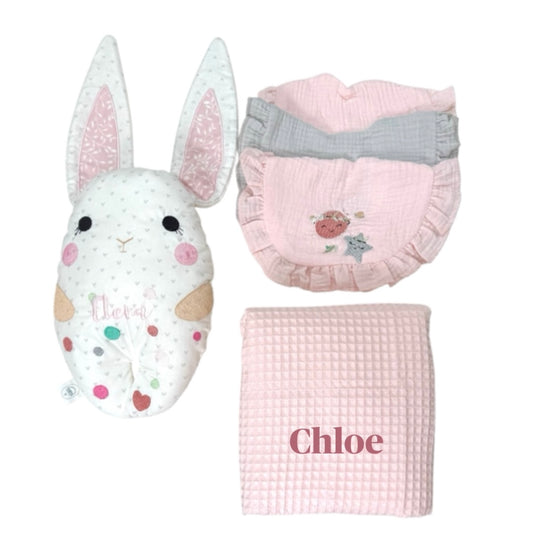 Embroidered soft toy embroidered blanket embroidered bibs