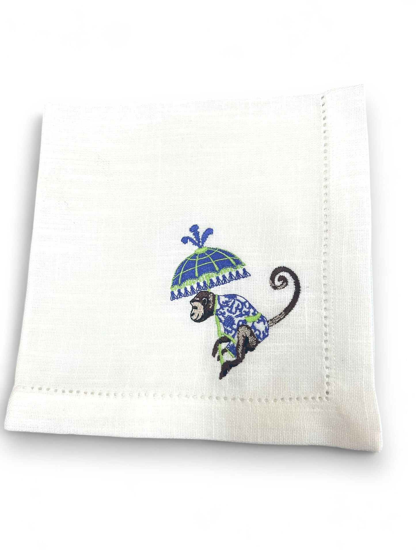 Chinoiserie Purple Monkey Parasol Napkin