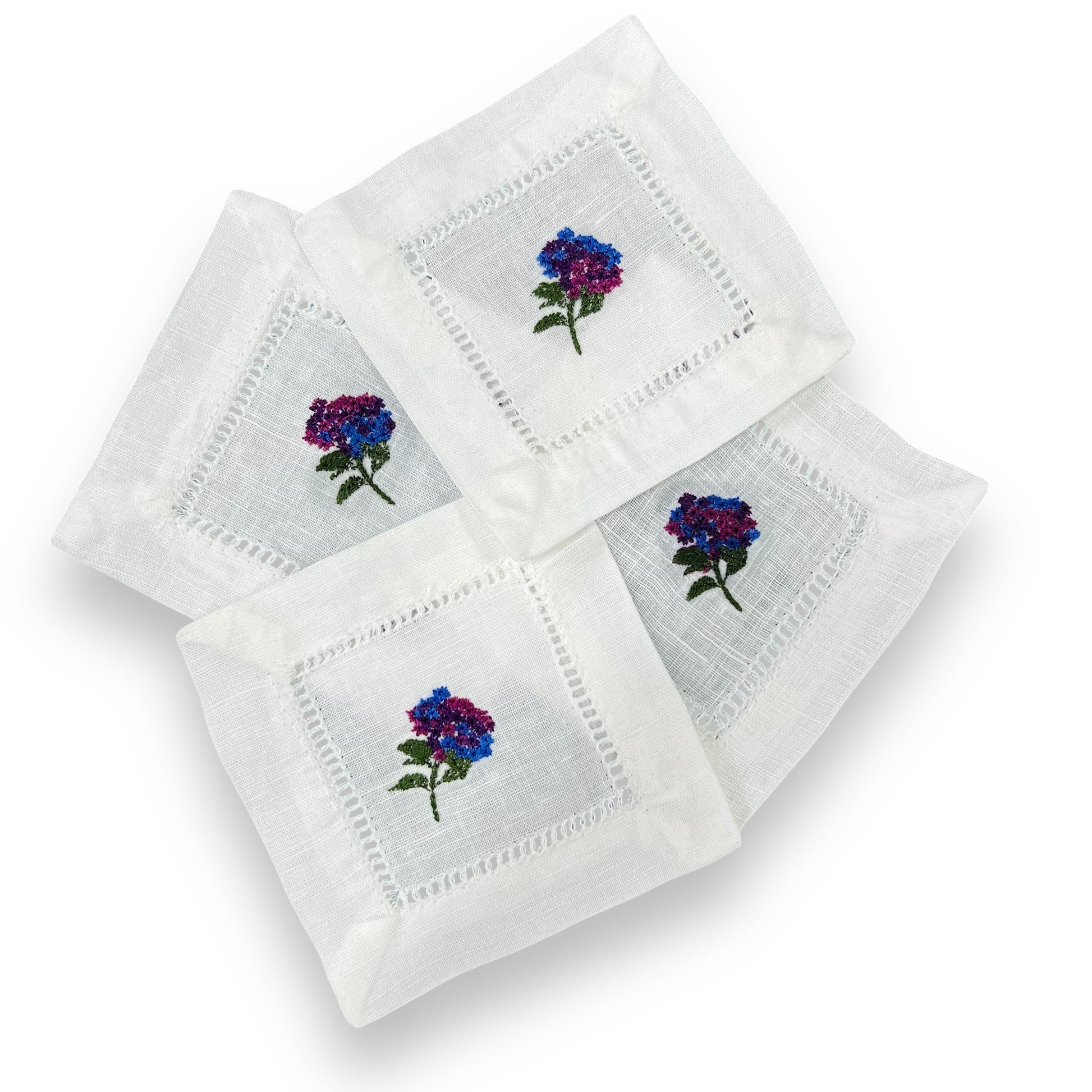 Gardenia Embroidered Coaster