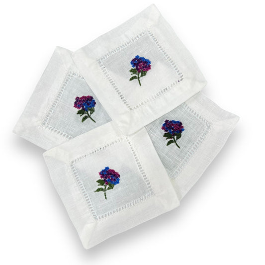 Gardenia Embroidered Coaster