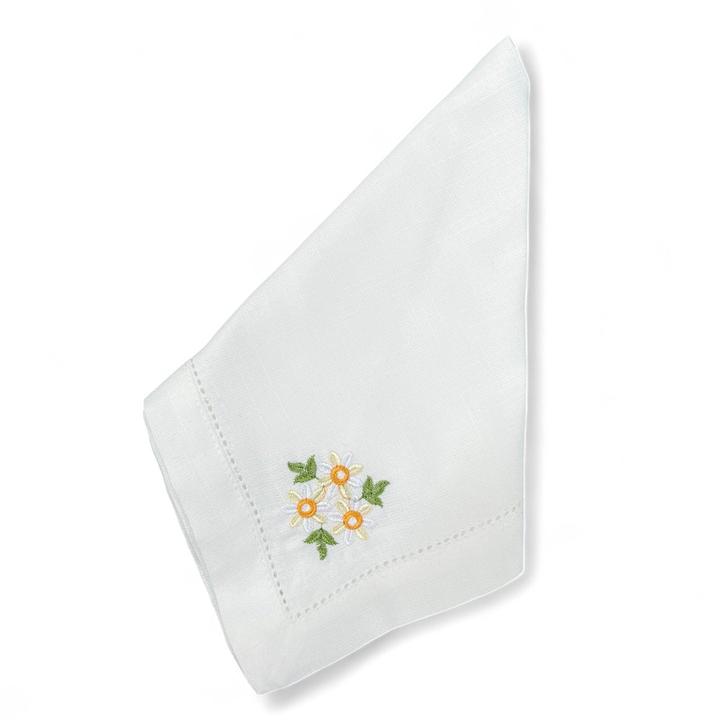 Daisies Embroidered Napkin