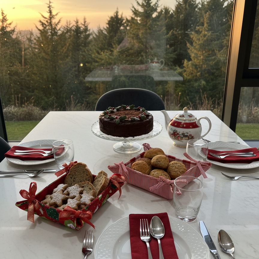 Holiday Fabric Knot Basket