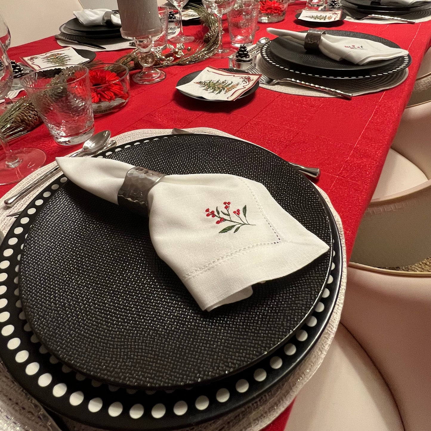 Napkin Christmas Leaf