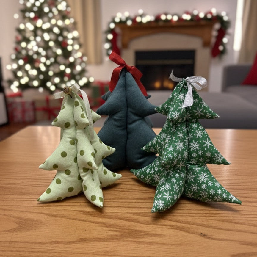 Christmas Fabric Tree Decorations