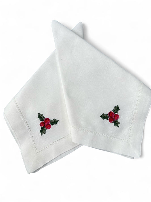 Mistletoe Christmas Napkin