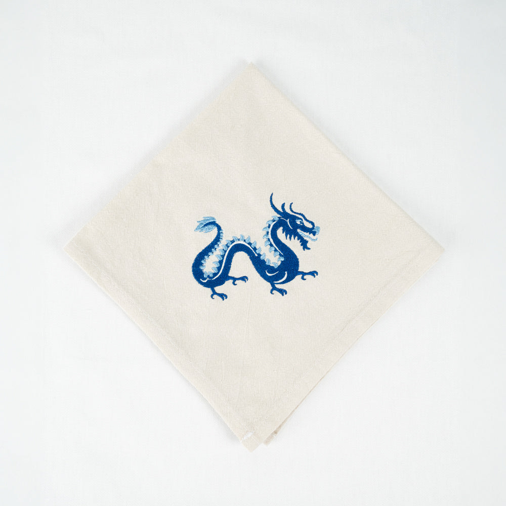 Year of the Dragon Napkin Embroidery 40x40