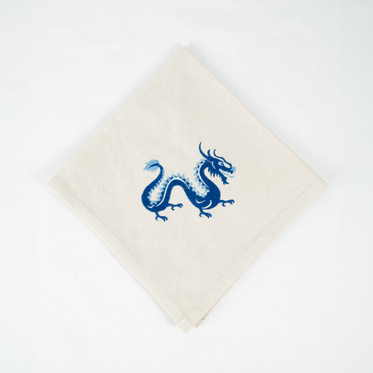 Year of the Dragon Napkin Embroidery 40x40