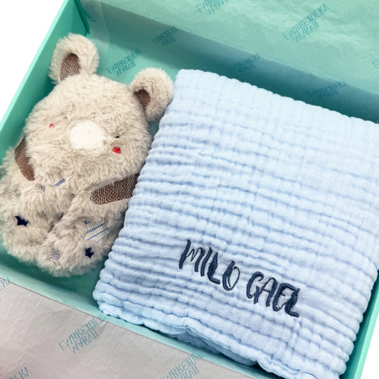 Furry Bear Hamper Set (2-Piece)