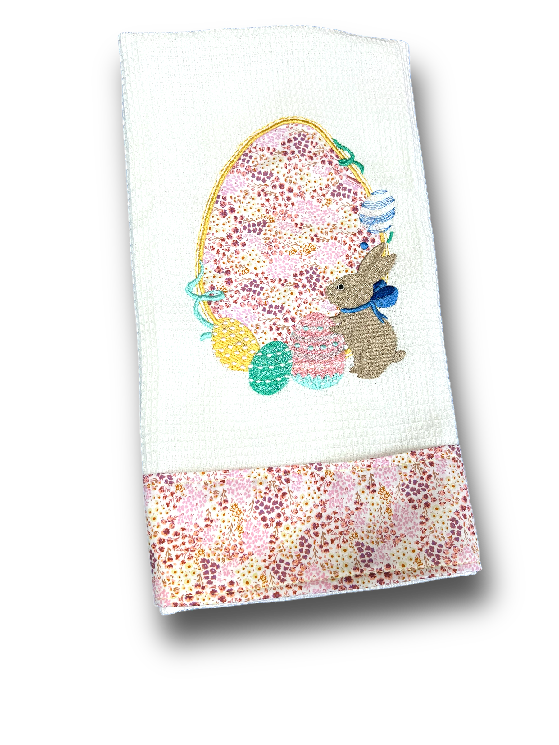 Tea towel Embroidered Easter Season  