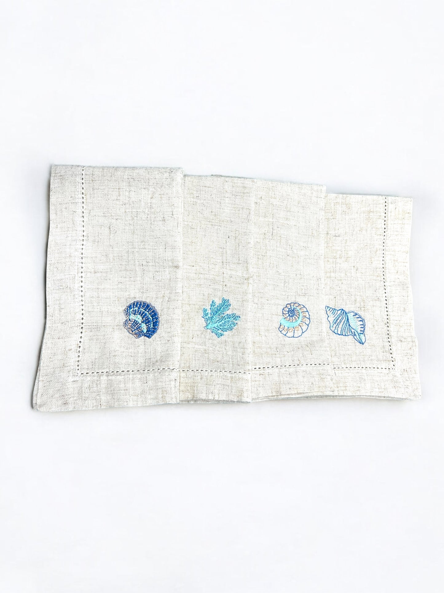 Embroidery Seashells Napkin