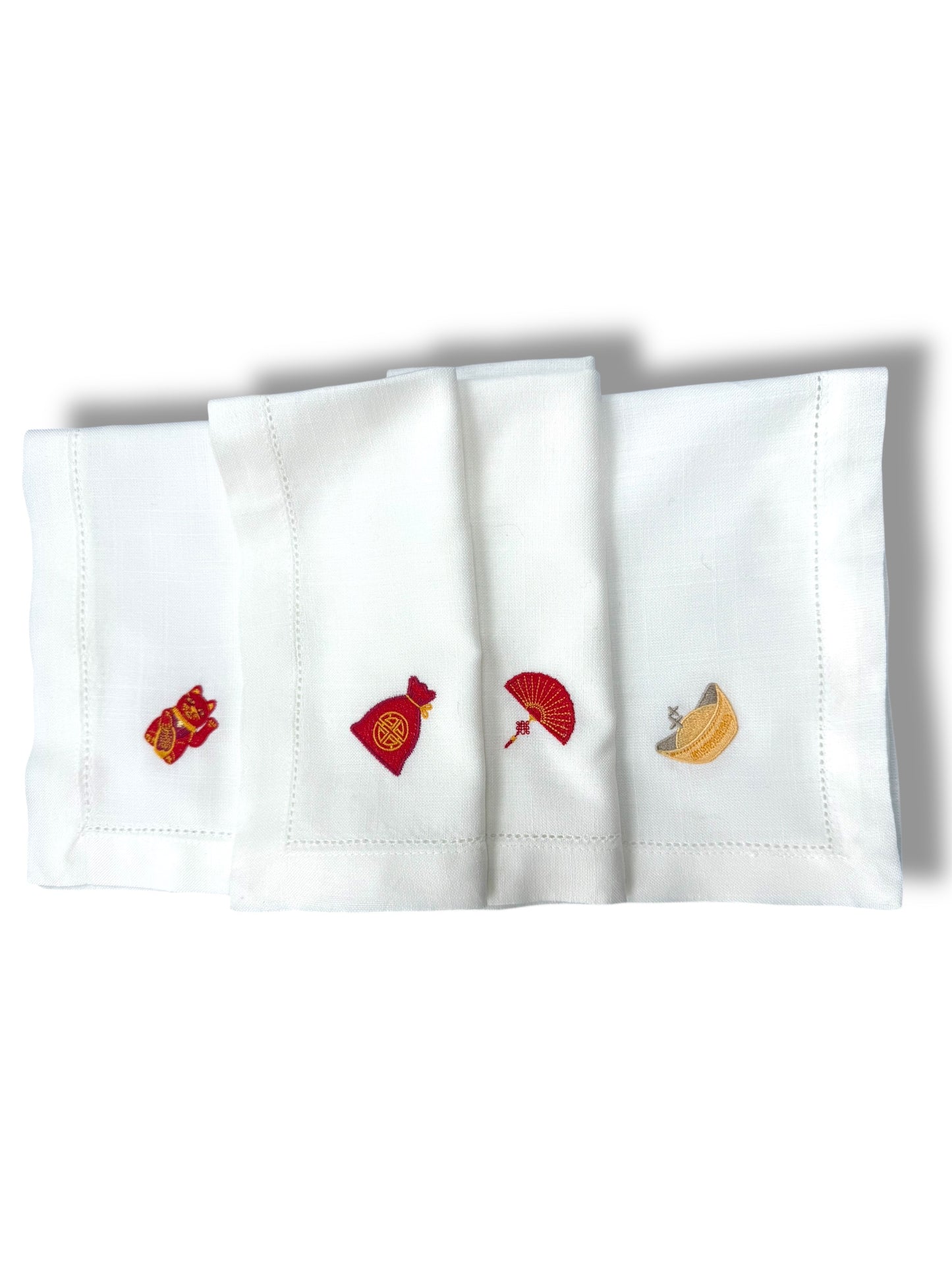 Embroidery Napkin Chinese New Year