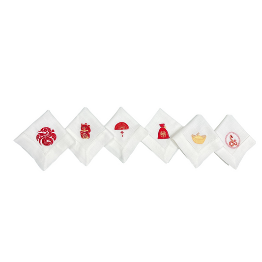 Chinese New Year Napkin Set (6-Piece)