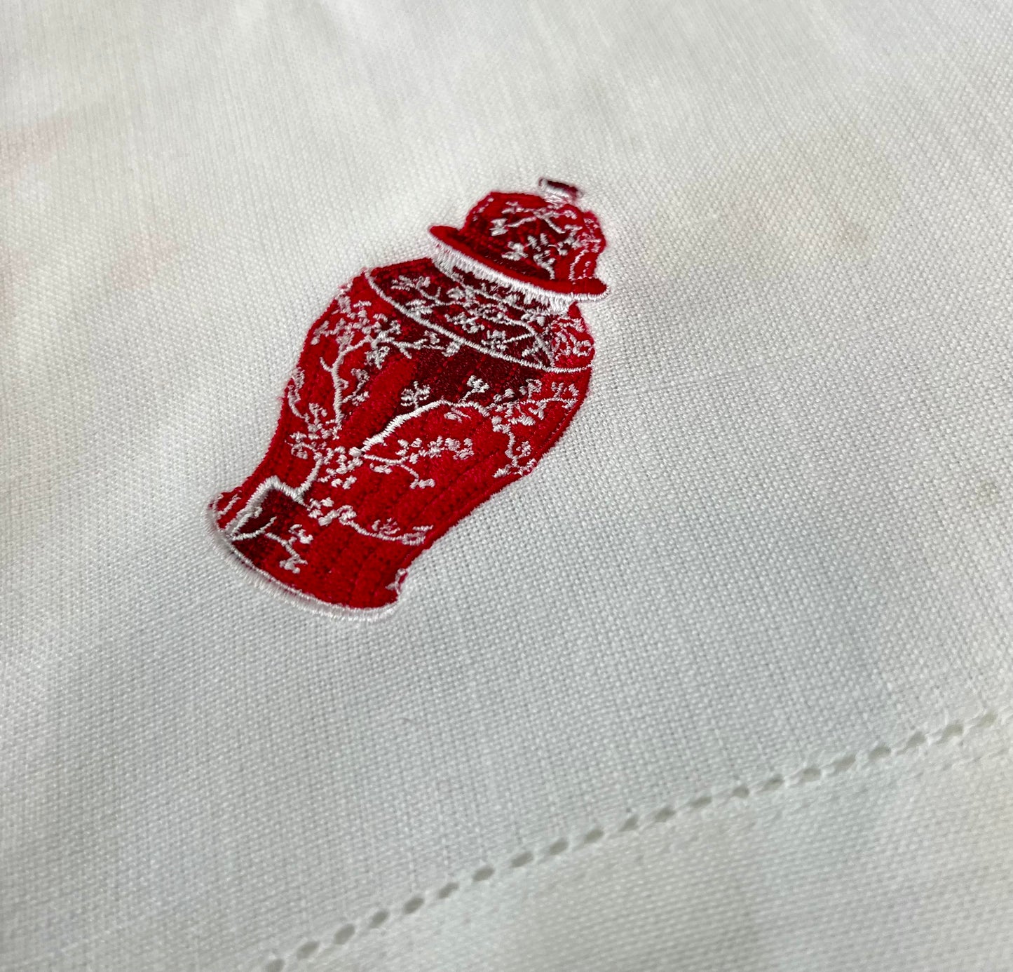 Red Chinese Jar Napkin