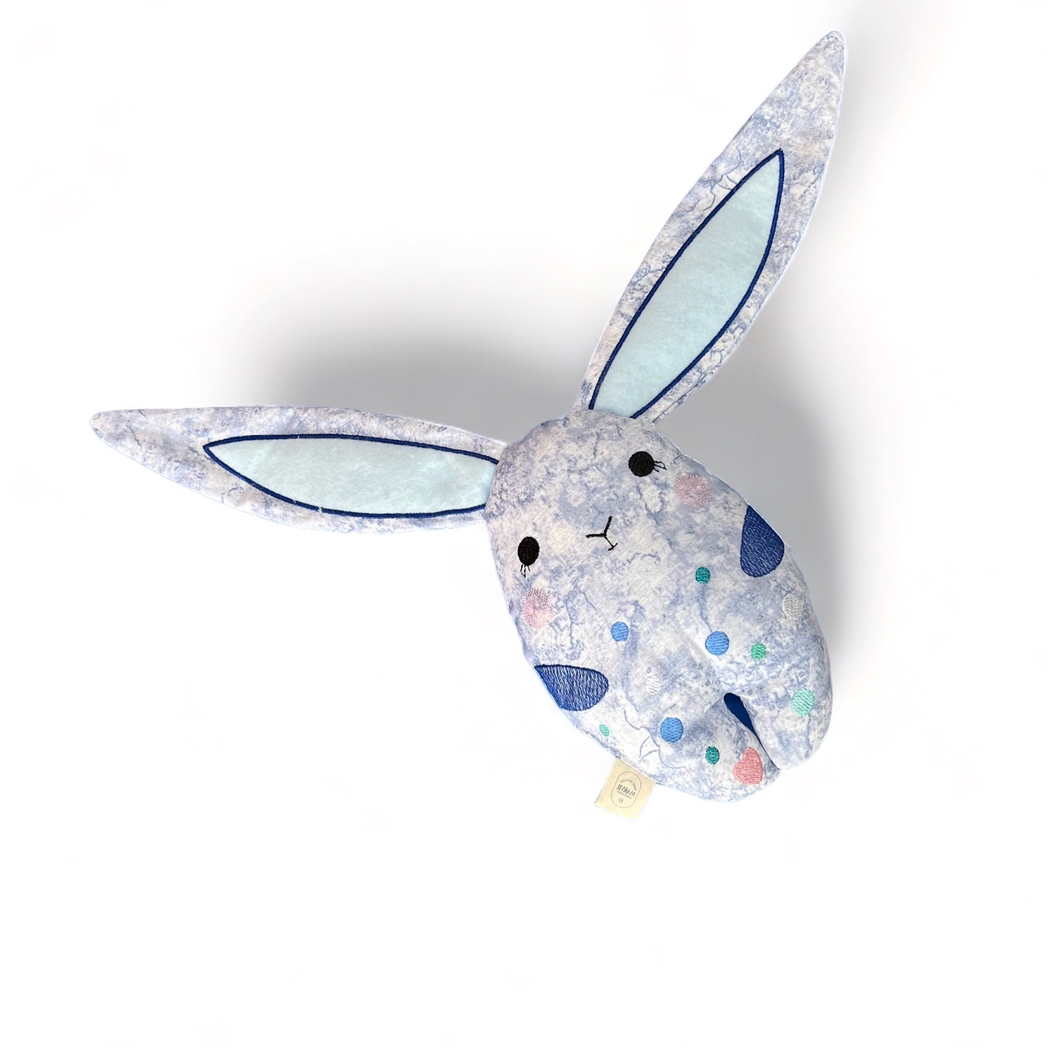 Embroidered Blue Bunny Soft Toy