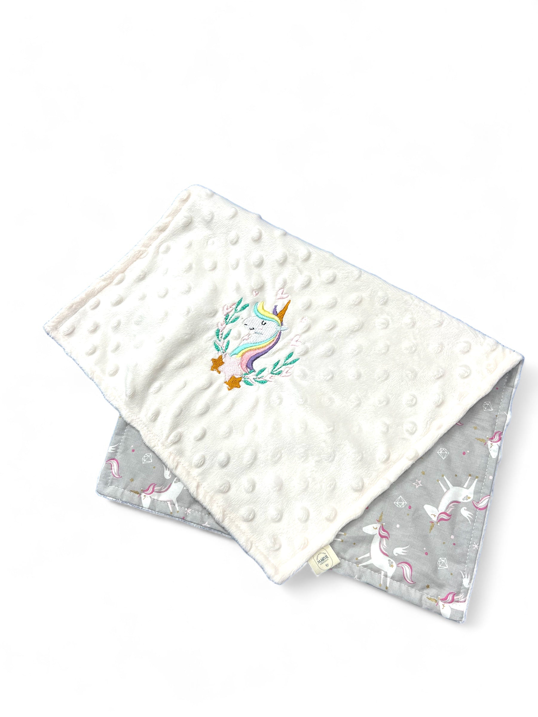 BaBy Unicorn Embroidered Burp Cloth