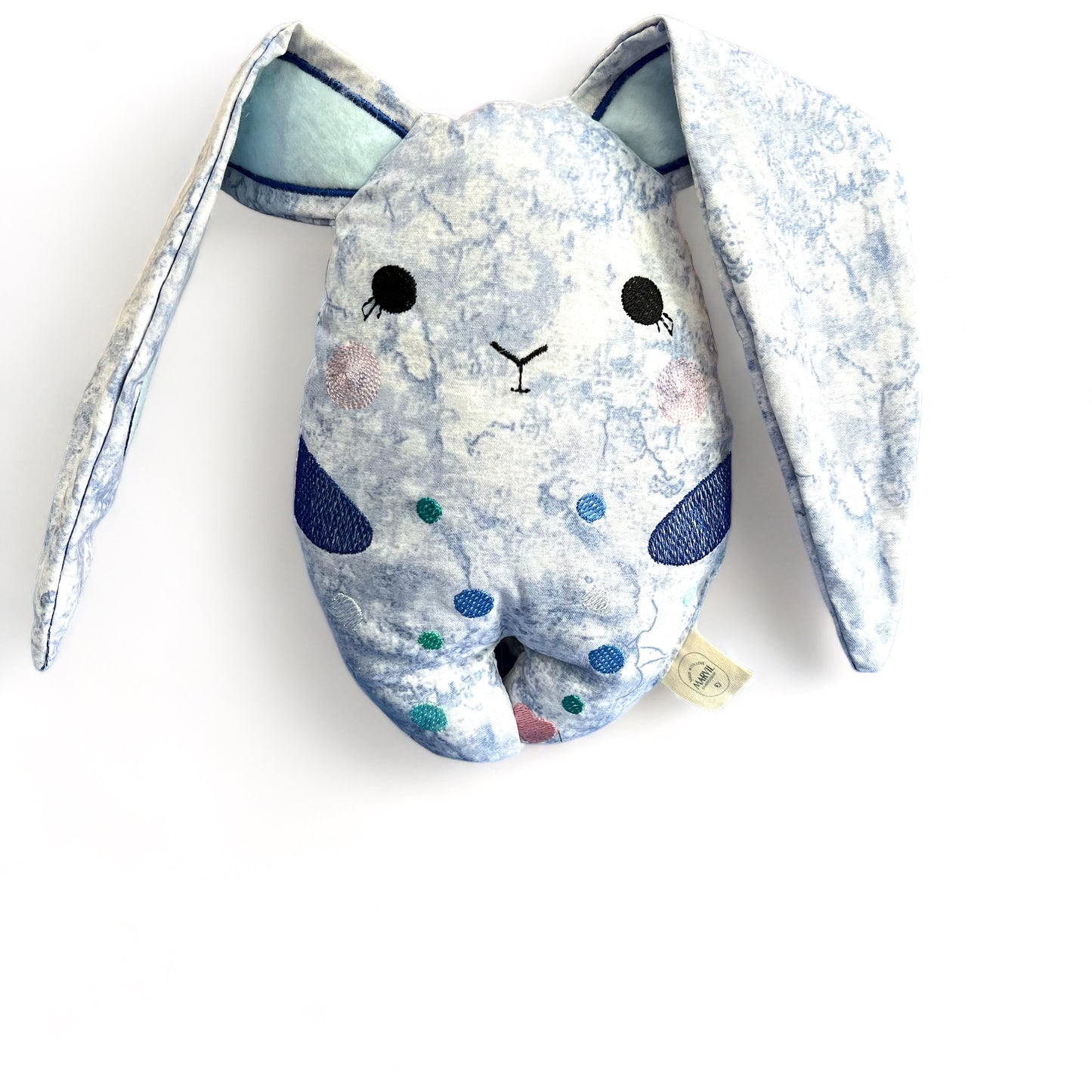 Embroidered Blue Bunny Soft Toy