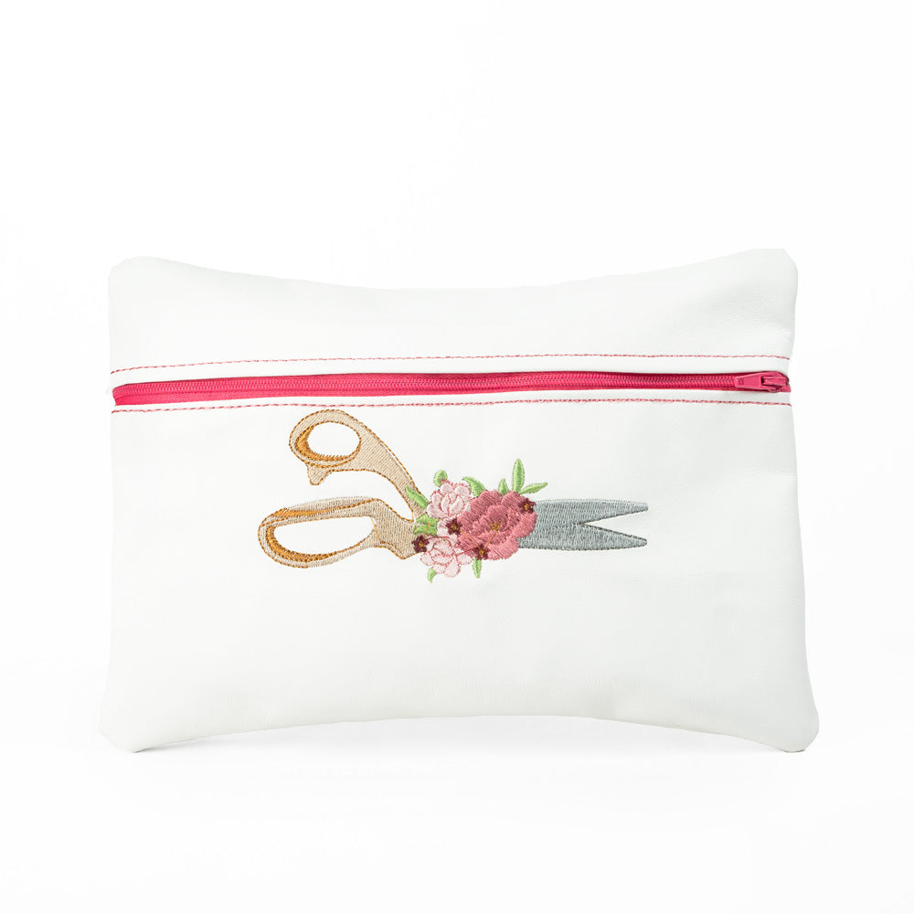 Floral Art Make Up Bag Embroidery