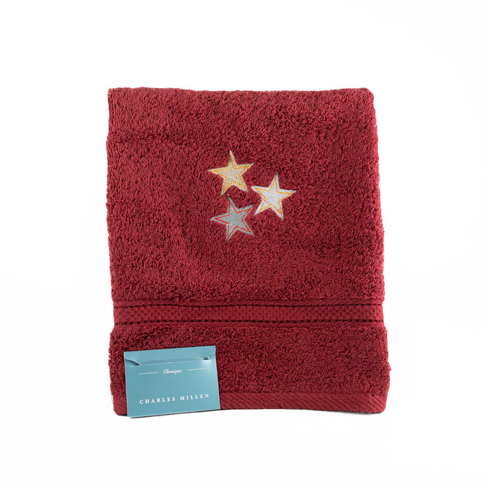 Shining Stars Hand Towel Embroidery