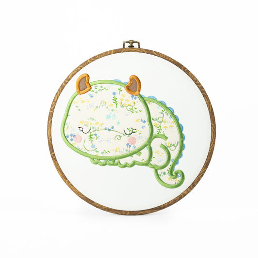 Sleeping Baby Dragon Wall Art Embroidery