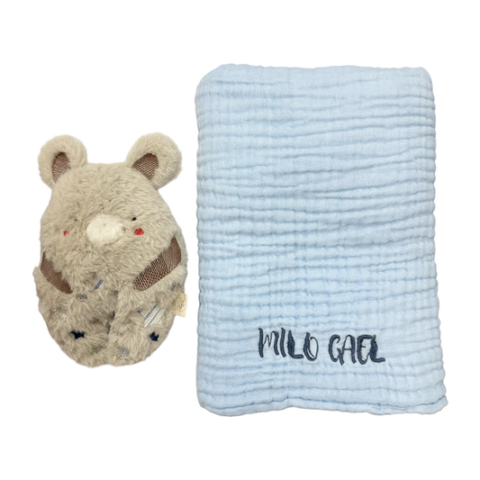 Furry Bear Hamper Set (2-Piece)